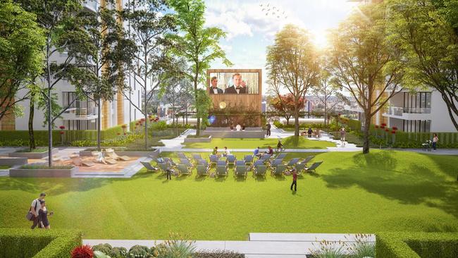 Pagewood Green’s public spaces will host events such as markets and open air cinema.