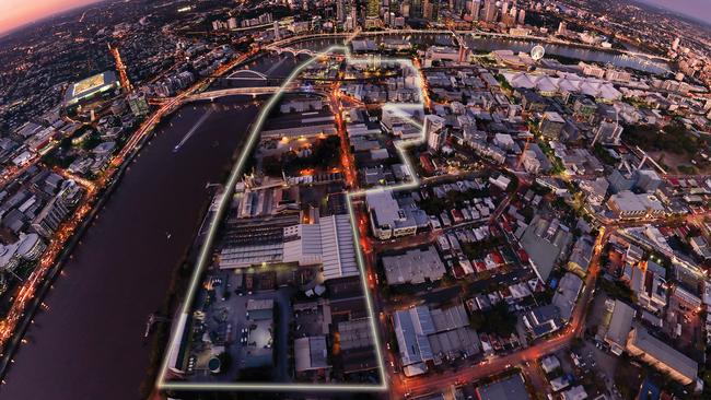 The Kurilpa Riverfront Renewal precinct West End draft master plan.