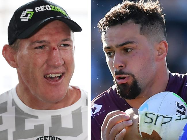 Paul Gallen and Josh Aloiai will have to take a rain check. Photo: Getty Images