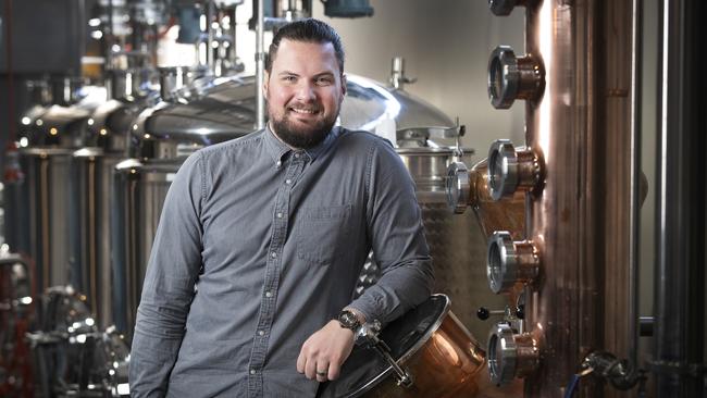 New Norfolk Distillery Director Tarrant Derksen, Tasmania's first dedicated rum distillery in 180 years. Picture Chris Kidd