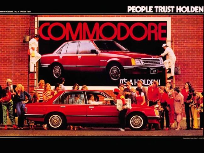 Those were the days ... An original Holden Commodore advertisement from 1978. Picture: Supplied.