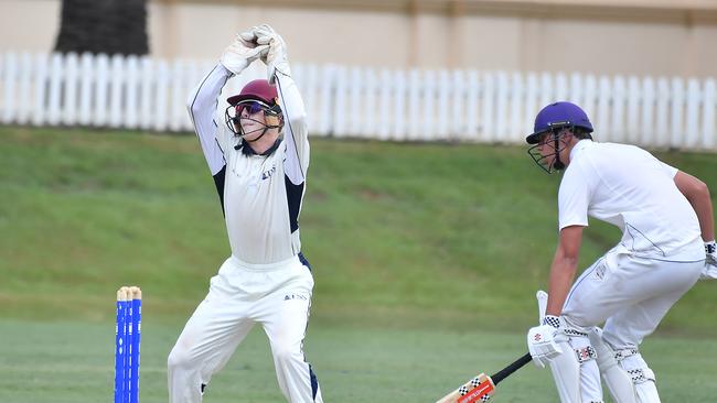 GPS First XI match between Nudgee College and TSS. Saturday February 3, 2024. Picture, John Gass