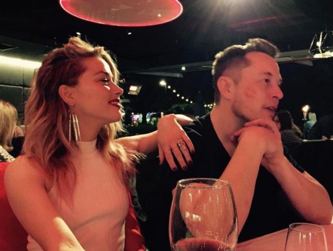 Billionaire Elon Musk and Amber Heard have remained friends after their split. Picture: Supplied