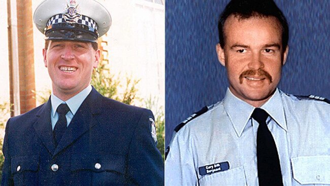 Senior Constable Rod Miller and Sgt Gary Silk. Picture: File.