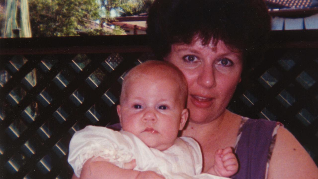 Kathleen Folbigg with her baby daughter Sarah, who died aged 10 months.