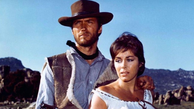 Eastwood in A Fistful of Dollars with Marianne Koch. Picture: Alamy/The Times