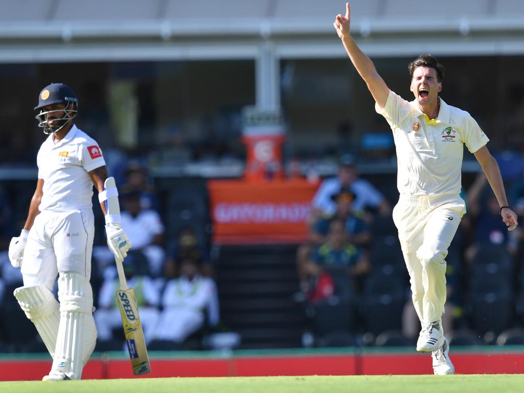 Jhye Richardson remembers that feeling of taking Test match wickets for his country. A big off-season decision could see him back taking poles sooner than he thought. Picture: Darren England/AAP Image.