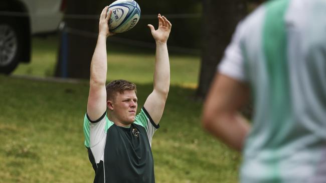 Billy Pollard at Australian Schoolboys squad training camp last year.