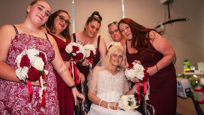 Tracy Tozer on the day of her wedding. Picture: Kirsty McVey