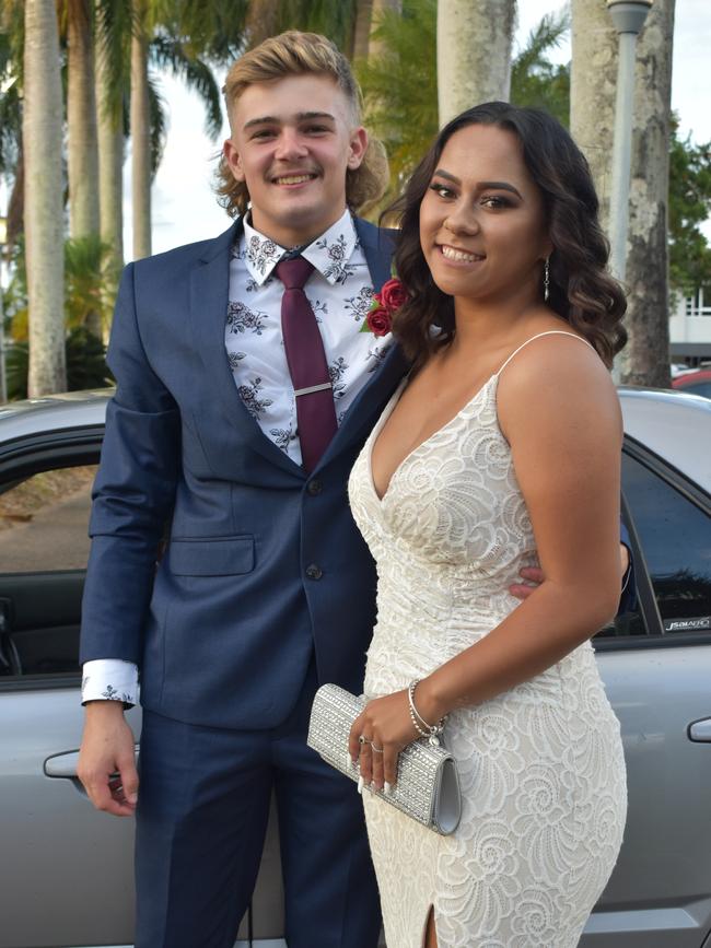 Lawren Samson and Dawson Harch at the Mackay State High School formal at the MECC, on Wednesday November 18. Picture: Zizi Averill