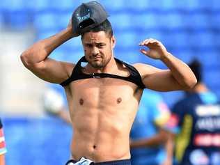 NEW LOOK: Titans coach Neil Henry wants Jarryd Hayne to lose the weight he put on while playing NFL. Picture: DAVE HUNT