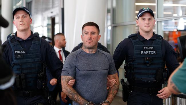 Sydney’s most notorious gang members can no longer escape to Queensland to avoid the strict orders put on them by NSW Police, as bikie Allan Meehan found out recently. Picture: David Swift