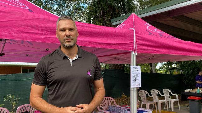 Member for Leichhardt Matt Smith attended a domestic violence services awareness event, hosted by three Indigenous organisations - the Queensland Indigenous Family Violence Legal Service, Mookai Rosie and the Remote Area Aboriginal and Torres Strait Islander Corporation - on Friday, May 30, 2025. Picture: Elodie Jakes