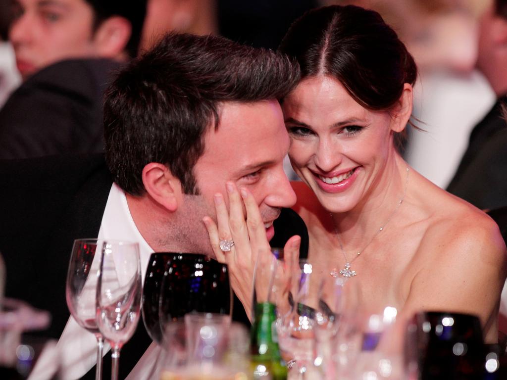 Ben Affleck with Jennifer Garner (other wife Matt Damon out of shot).