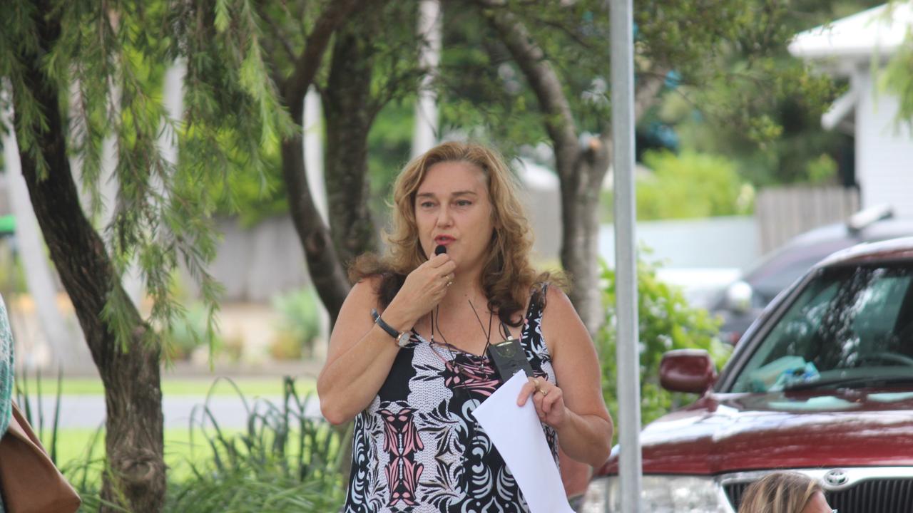 More than 150 people turned out for the Millions March Against Mandatory COVID-19 Vaccines in Coffs Harbour on Saturday February 20. Photo: Tim Jarrett