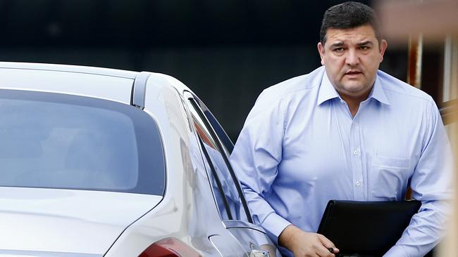 Carlton president Mark LoGiudice arrives at Ikon Park. Picture: Michael Klein