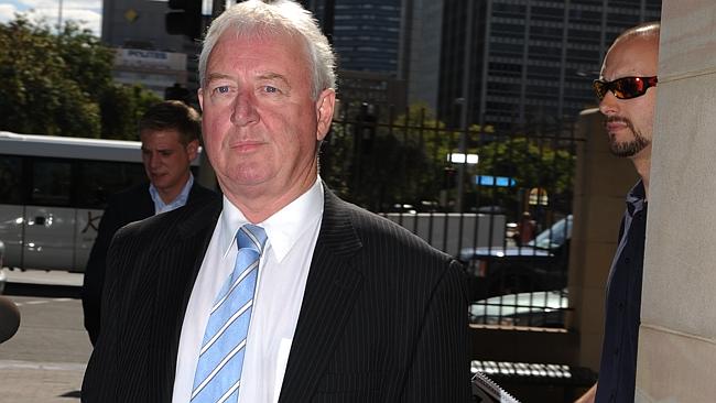  Lawyer Eugene McGee leaves the Adelaide Magistrates Court. 
