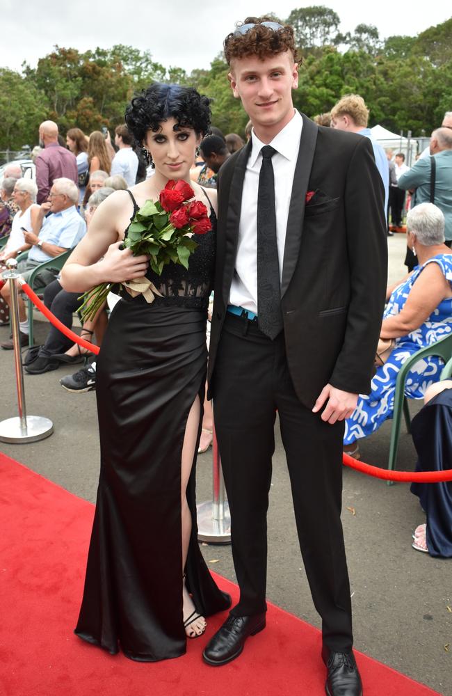 Erin Lacey and Tom Zorgdrager at the Pacific Lutheran College Formal held at the Sunshine Coast Turf Club on November 15, 2024. Picture: Sam Turner