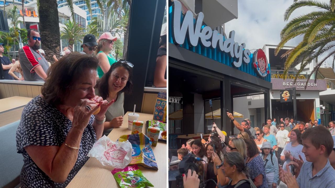 ‘Best burger ever’: Crowds line up from 5am for Wendy’s opening