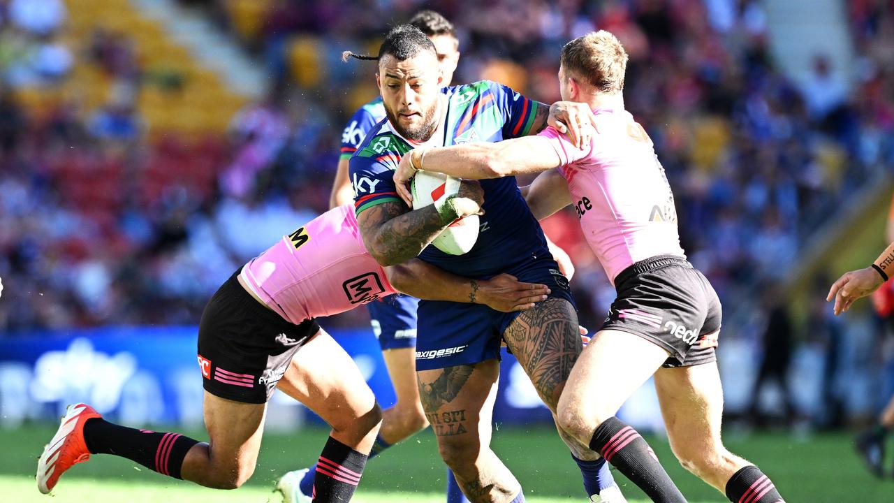 Fonua-Blake in action against the Panthers last Sunday. (Photo by Bradley Kanaris/Getty Images)
