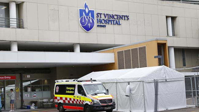 St.Vincents Hospital, where the pathology department has apologised after accidentally informing 400 people on Christmas Day that tests processed there were negative when in fact they were positive. Picture: Richard Dobson