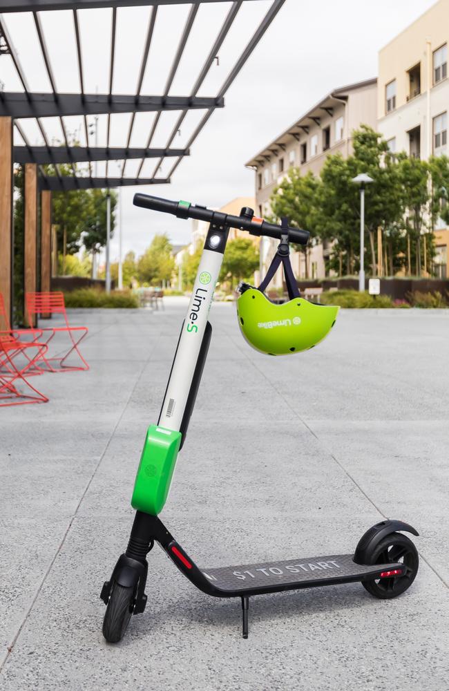 Lime – a San Francisco-based start-up now worth about $14 billion and active in 130 cities – said it was ‘looking to transform the GC into a hub of cleaner, greener, more accessible transportation’ as it embarked on an Australian rollout. Picture: Lime