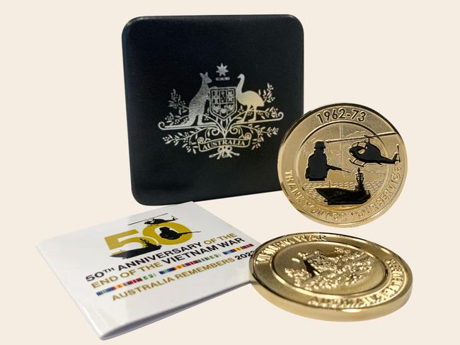 Medallions will honour the brave as the nation commemorates the 50th anniversary of the end of Australia‘s involvement in the Vietnam War.