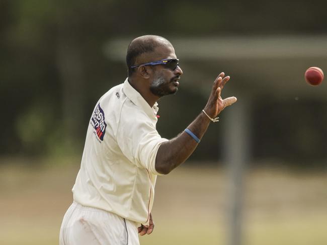 MPCA Provincial cricket: Baxter v Sorrento. Ravi Palleguruge bowling for  Sorrento. Picture Valeriu Campan