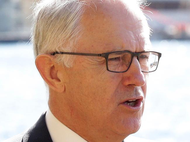 Prime Minister Malcolm Turnbull press conference at Woolloomooloo. Picture: Craig Wilson