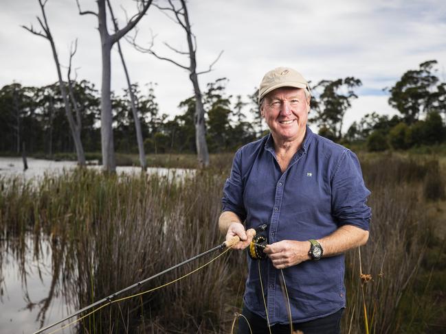 SUNTAS. Former Labor leader Bryan Green in Nugent, Tasmania. Picture: Richard Jupe