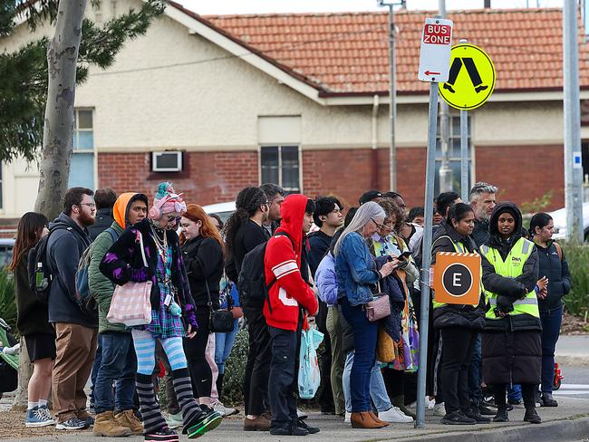 Transport disruption across Melbourne. Picture: Ian Currie/NCA NewsWire