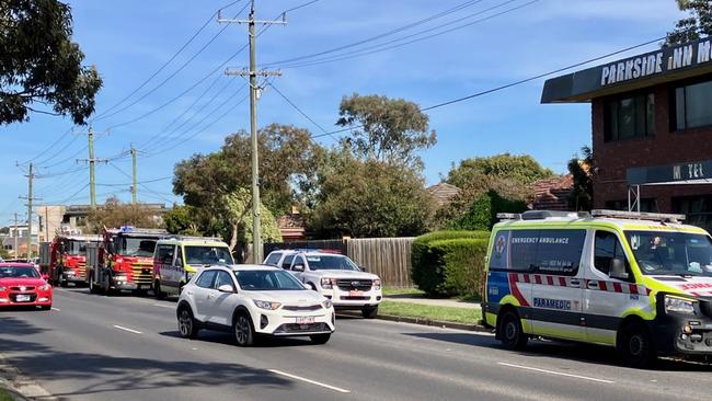 Emergency crews rushed to a house fire on Plenty Rd, Kingsbury. Picture: Odessa Blain