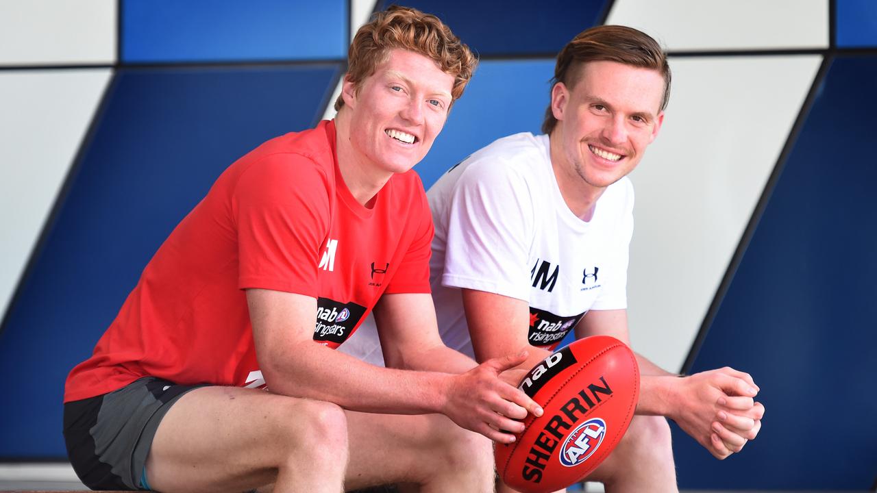 Top draft prospects Matt Rowell, left, and Noah Anderson. Picture: Tony Gough