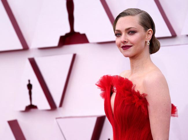 She’s red-y! Amanda Seyfried. Picture: AFP