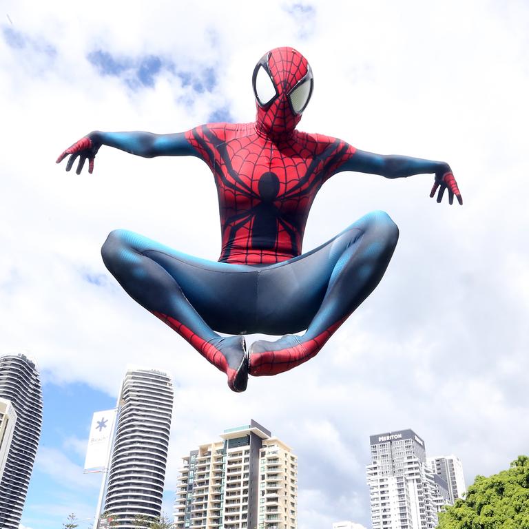 Supanova at Gold Coast Convention Centre. Abbie Moore as Spiderman. Photo by Richard Gosling