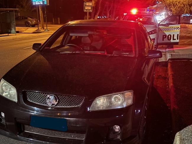 A black Holden Commodore sedan was detected travelling more than 130km/h in a 60km/h zone along Pimpala Road at Old Reynella around 6.20pm on Sunday 9 June, 2024. Picture: SA Police