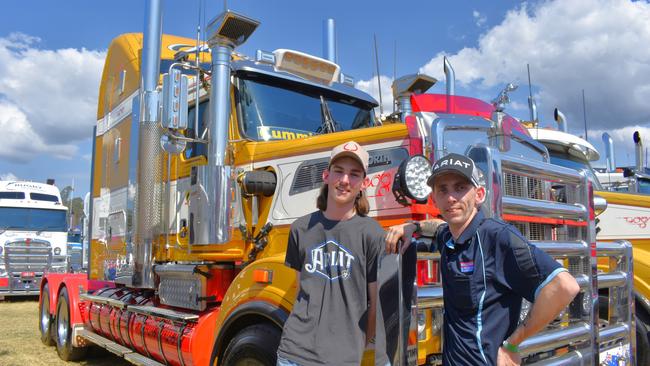 Ryan and Daniel at the Gatton Showgrounds on Saturday, September 30 for the 2023 Lights on the Hill Trucking Memorial event.