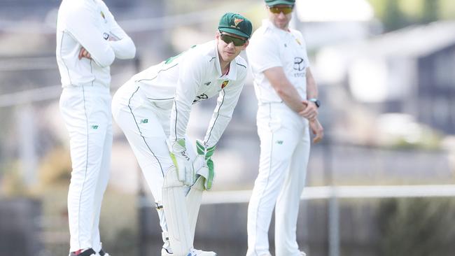 Tim Paine playing in Hobart this week Picture: Nikki Davis-Jones