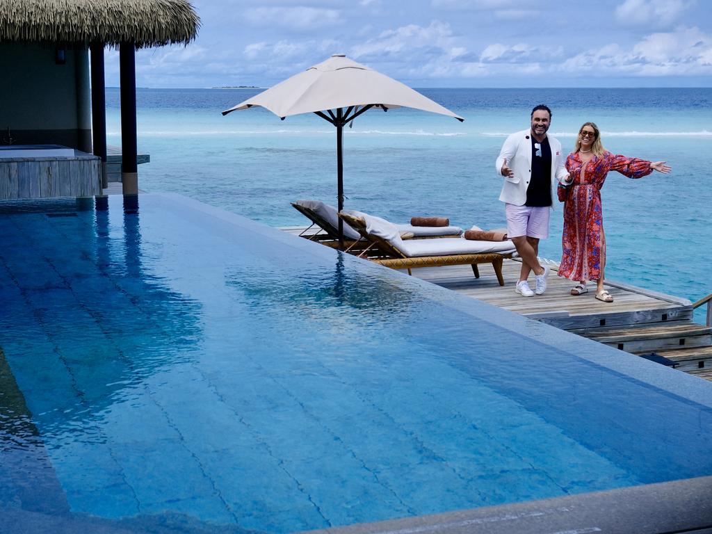 On her second trip there, Holly and Miguel stayed at Joali Maldives and Joali Being.