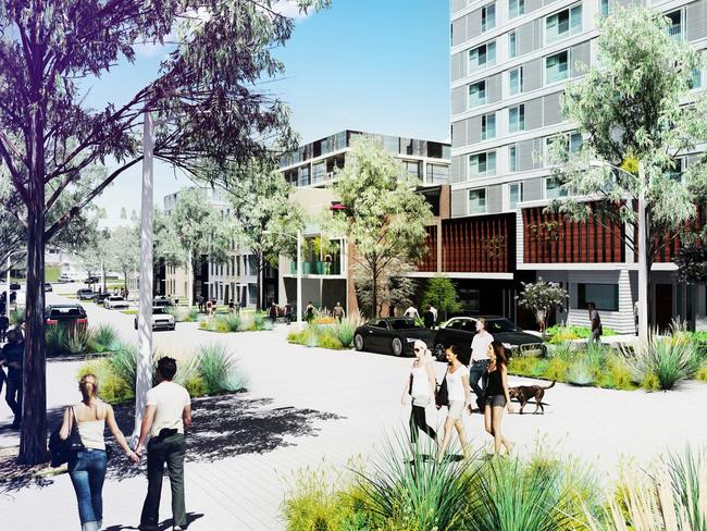 An artist's impression of proposed development contained in the NSW Government's Priority Precinct Plan for Rhodes East.