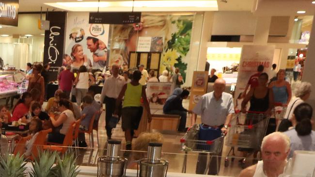 Customers at The Pines shopping centre avoided Campbell due to his manner of behaviour. Picture: Scott Fletcher/Archive