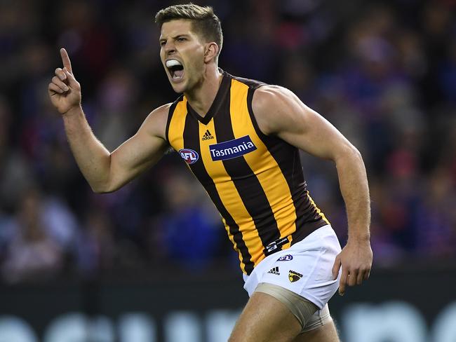 Luke Breust is in All Australian goalkicking form. Picture: AAP