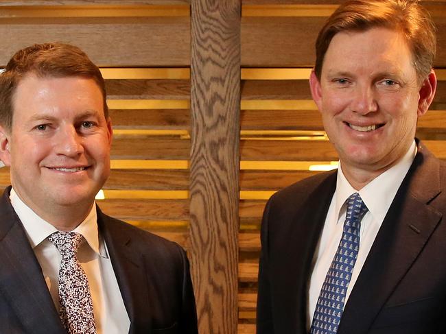 28/09/2016: Alan Dixon (L) and David Evans have joined forces to form Evans Dixon, A Leading Investment and Wealth Management Group. Stuart McEvoy for The Australian.