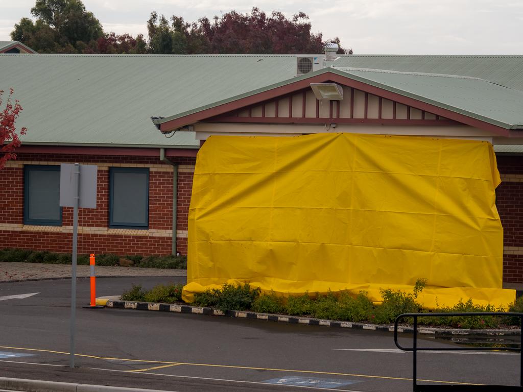 The North West Regional Hospital is seen closed in Burnie, Tasmania. Picture: AAP
