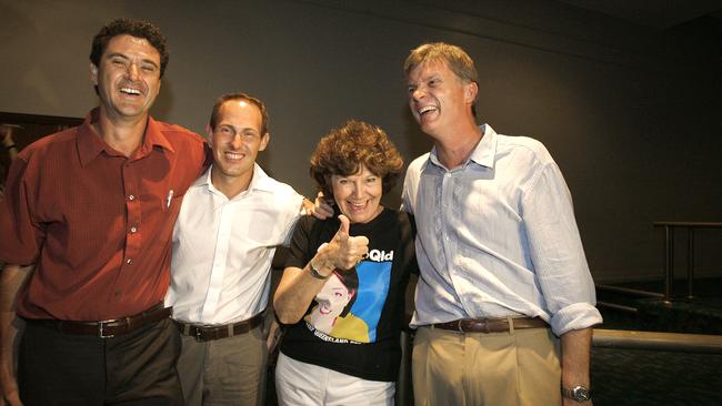 Member for Cook, Jason O'Brien, Member for Mulgrave, Curtis Pitt, Member for Cairns, Desley Boyle and Member for Barron River Steve Wettenhall celebrate a clean sweep for the ALP at the 2009 state election.