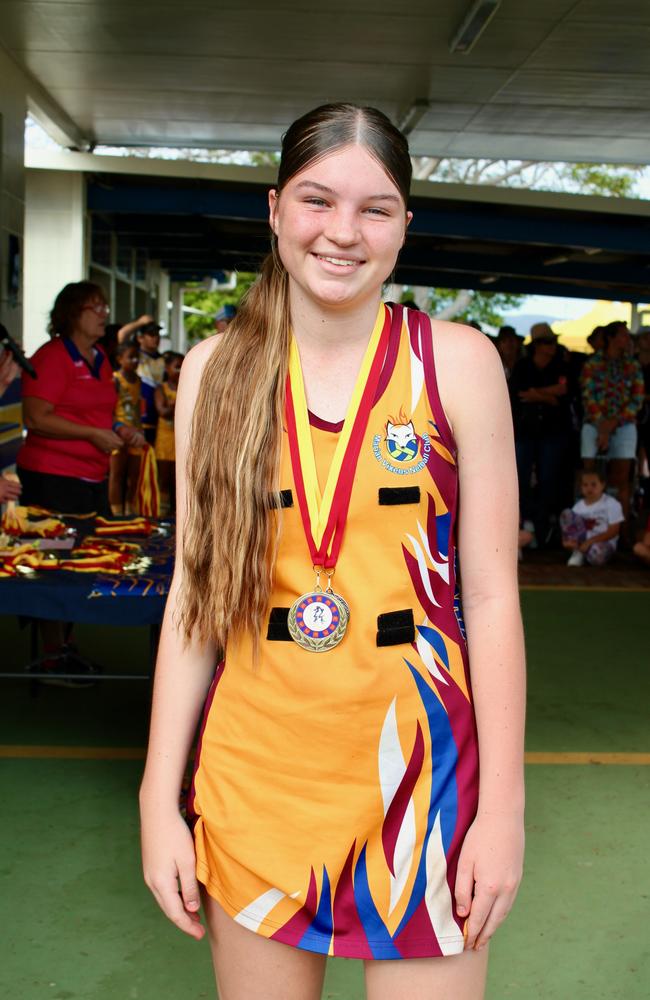 U18 Div 2 MVP Addison Whalley at Townsville's annual McDonalds Junior Netball Carnival, July 2023. Picture: Supplied.