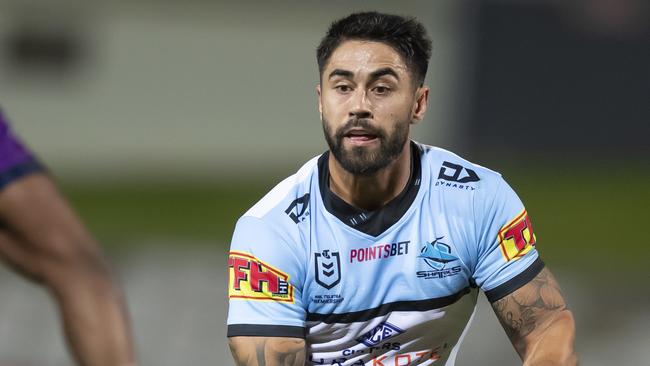 Shaun Johnson and the Sharks have struggled to get their attack going. Picture: Craig Golding/AAP