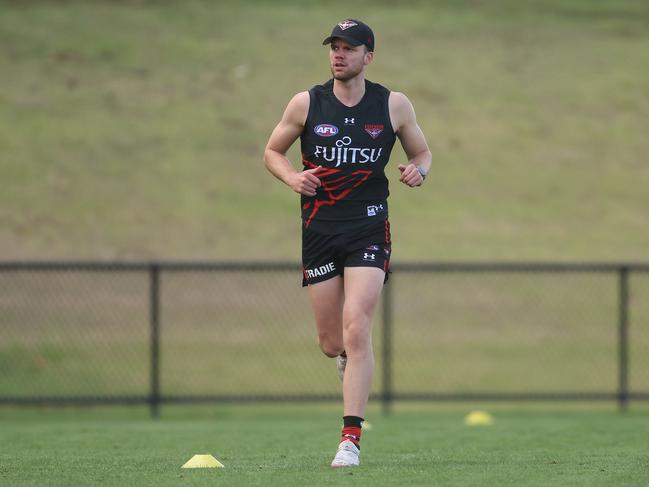 Jordan Ridley is ready to go at VFL level, but Brad Scott isn’t racing him back at AFL level. Picture: Daniel Pockett/Getty Images.