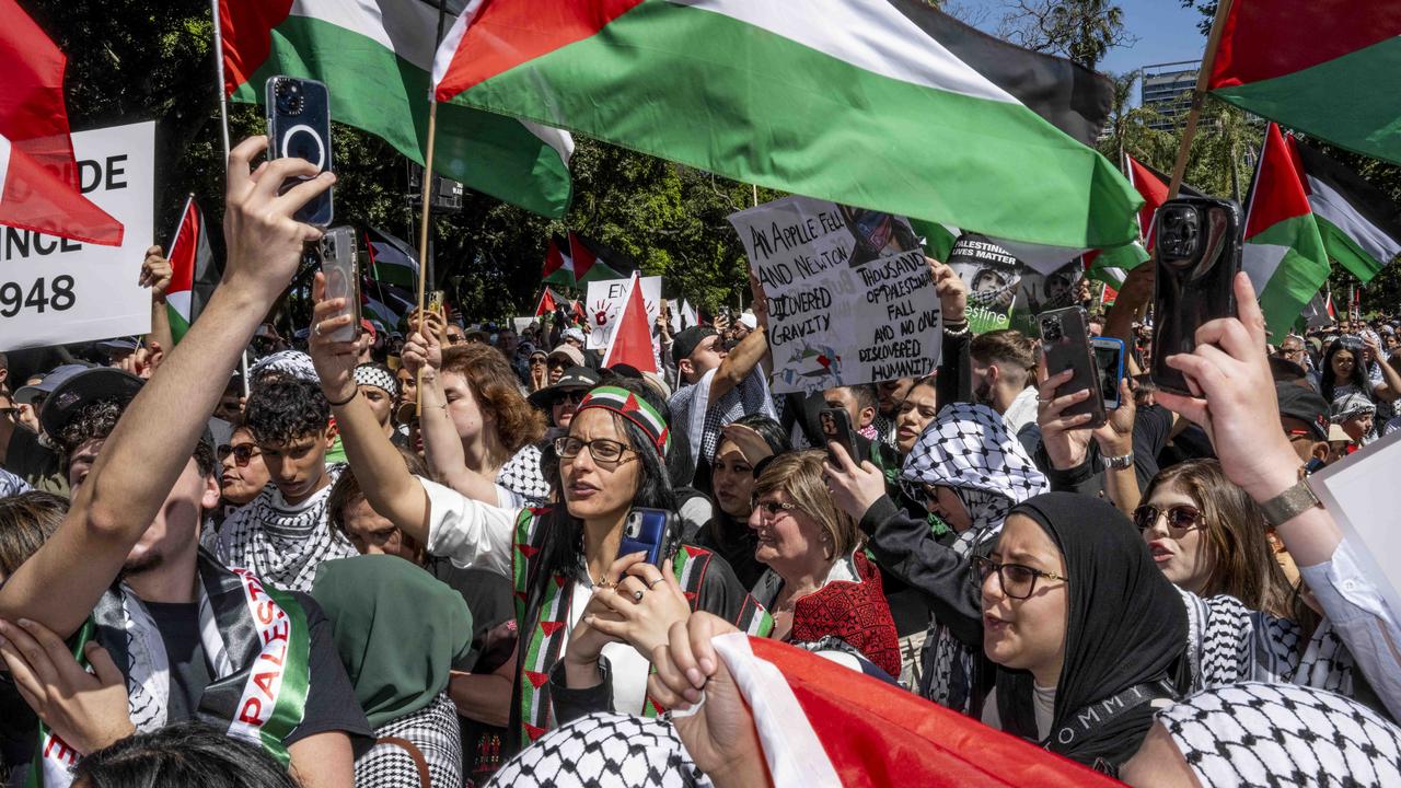 A pro-Palestine rally in Sydney’s Hyde Park on October 15. Picture: Monique Harmer/NCA NewsWire