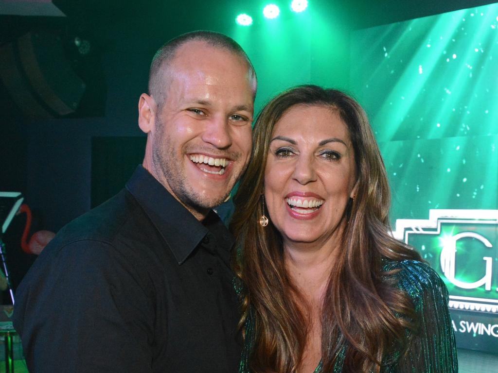 Ross Scutts and Sue Porrett at opening of Glitz at Pink Flamingo, Broadbeach. Pic: Regina King